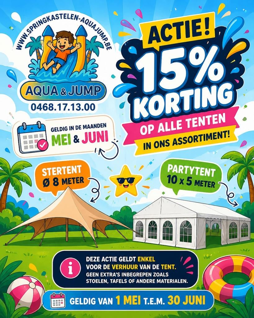 Stertent te huur, Tuin en Terras, Ophalen