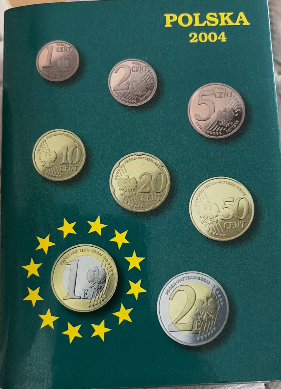 Onofficiële Euro proefset Polen 2004, Postzegels en Munten, Ophalen, Munten
