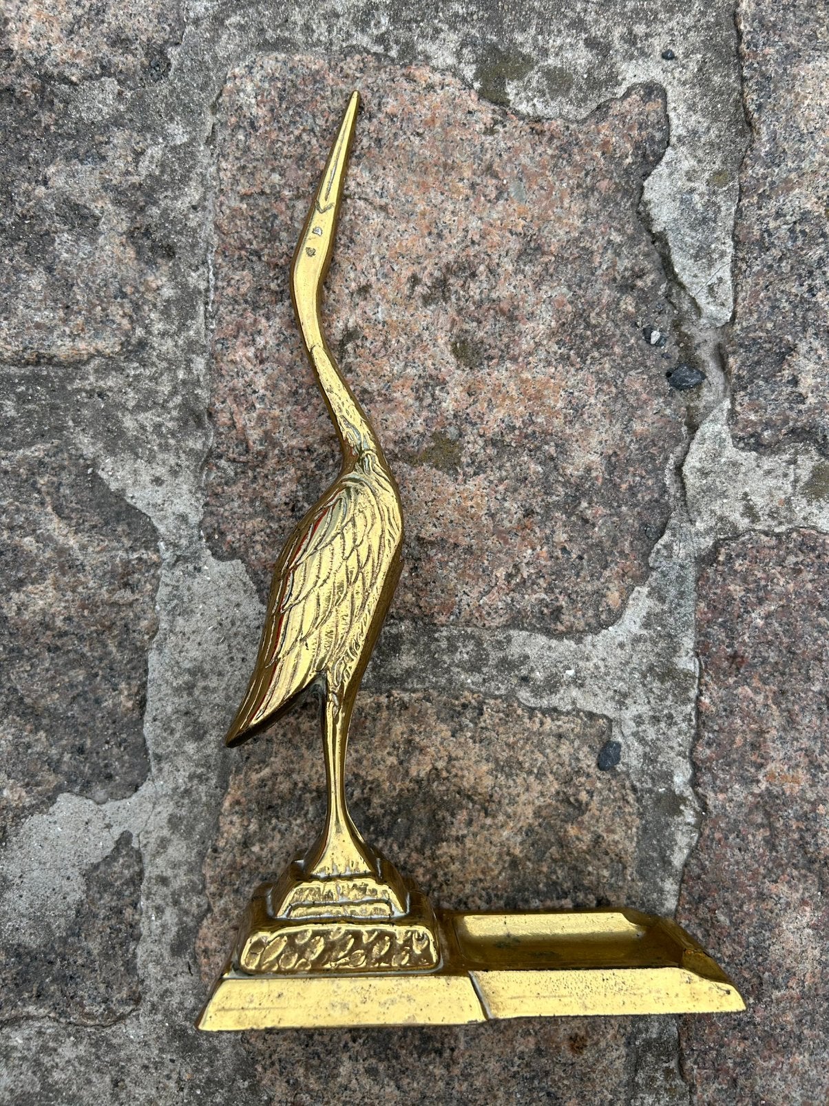 Vintage messing reiger asbak | Italiaans design jaren 60, Antiek en Kunst, Ophalen, Koper