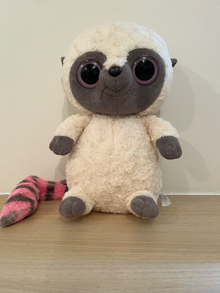 Ty beanie knuffel wasbeer 45 cm, Overige karakters, Overige typen, Ophalen of Verzenden, Zo goed als nieuw