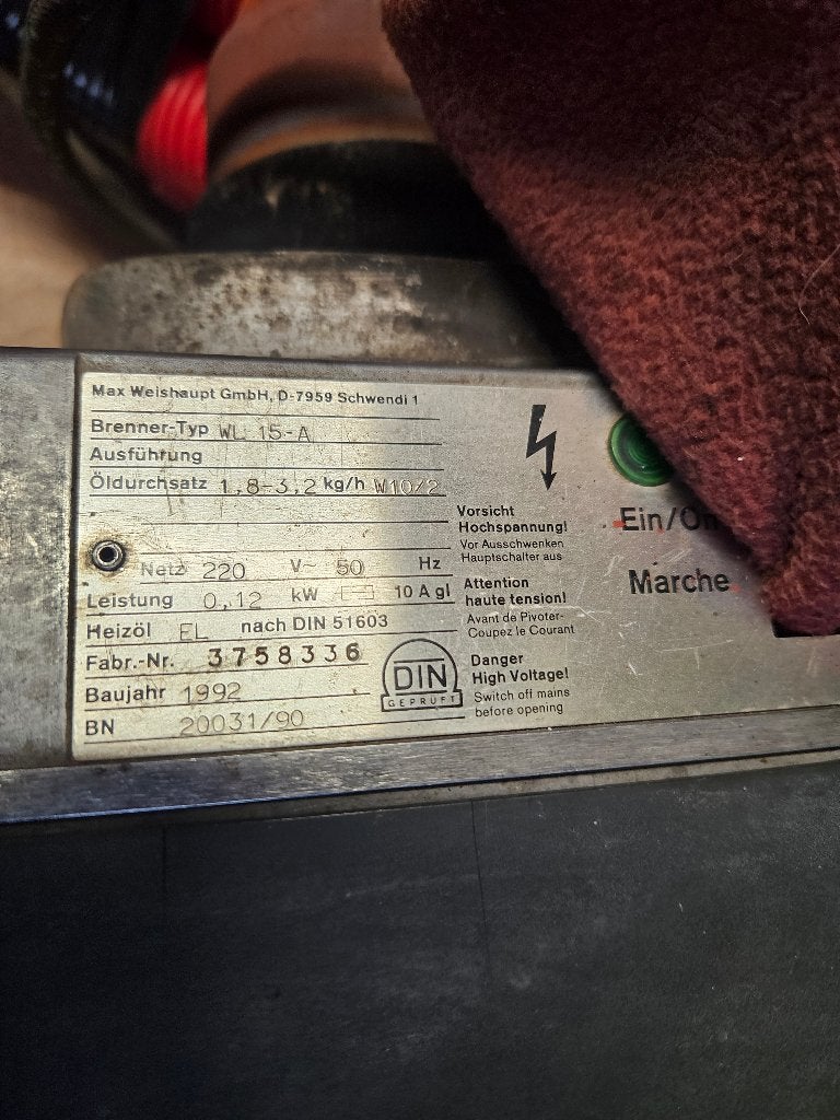 brûleur à mazout, Bricolage & Construction, Enlèvement, Utilisé, Élément, Plus de 10 ans