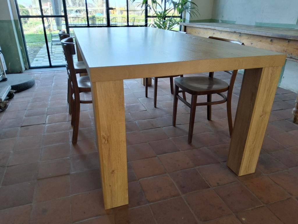 Eettafel, Huis en Inrichting, Tafels | Eettafels, Ophalen, 100 tot 150 cm, 200 cm of meer, Zo goed als nieuw