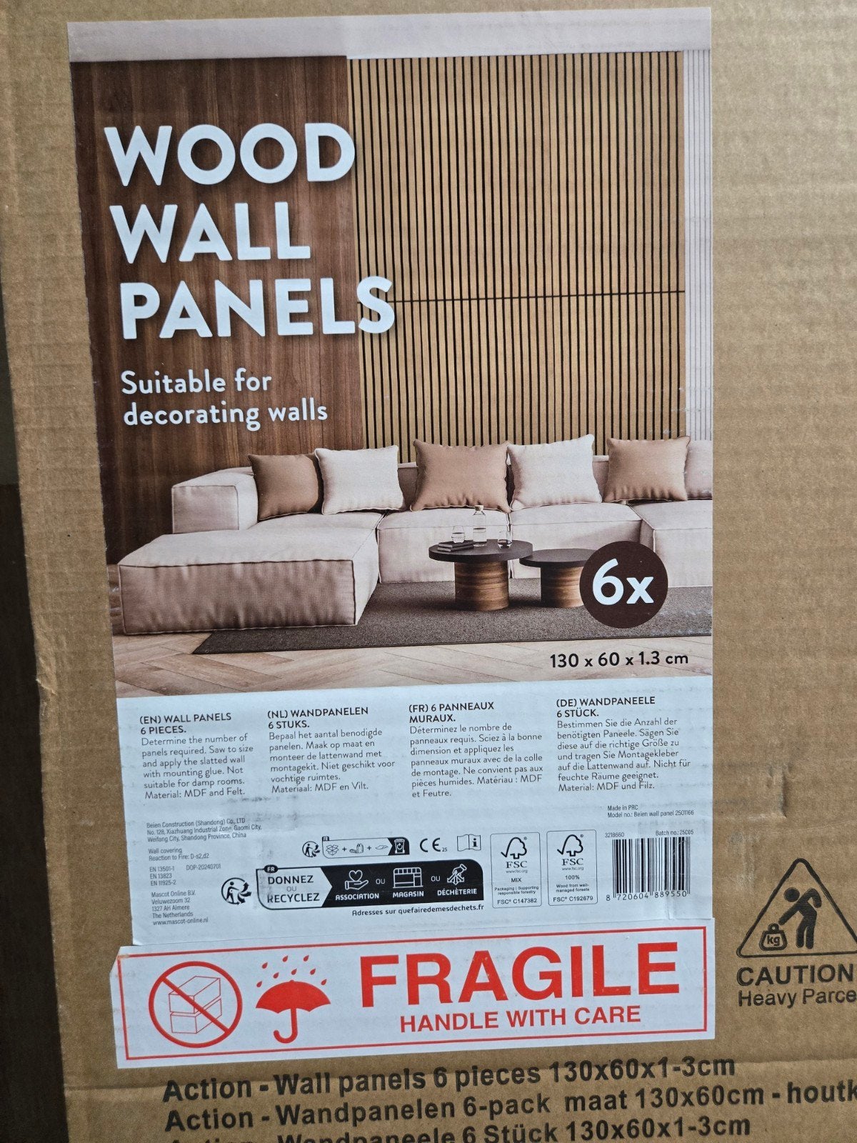 2 dozen wandpanelen 6 per doos, Enlèvement, Neuf, Autres matériaux