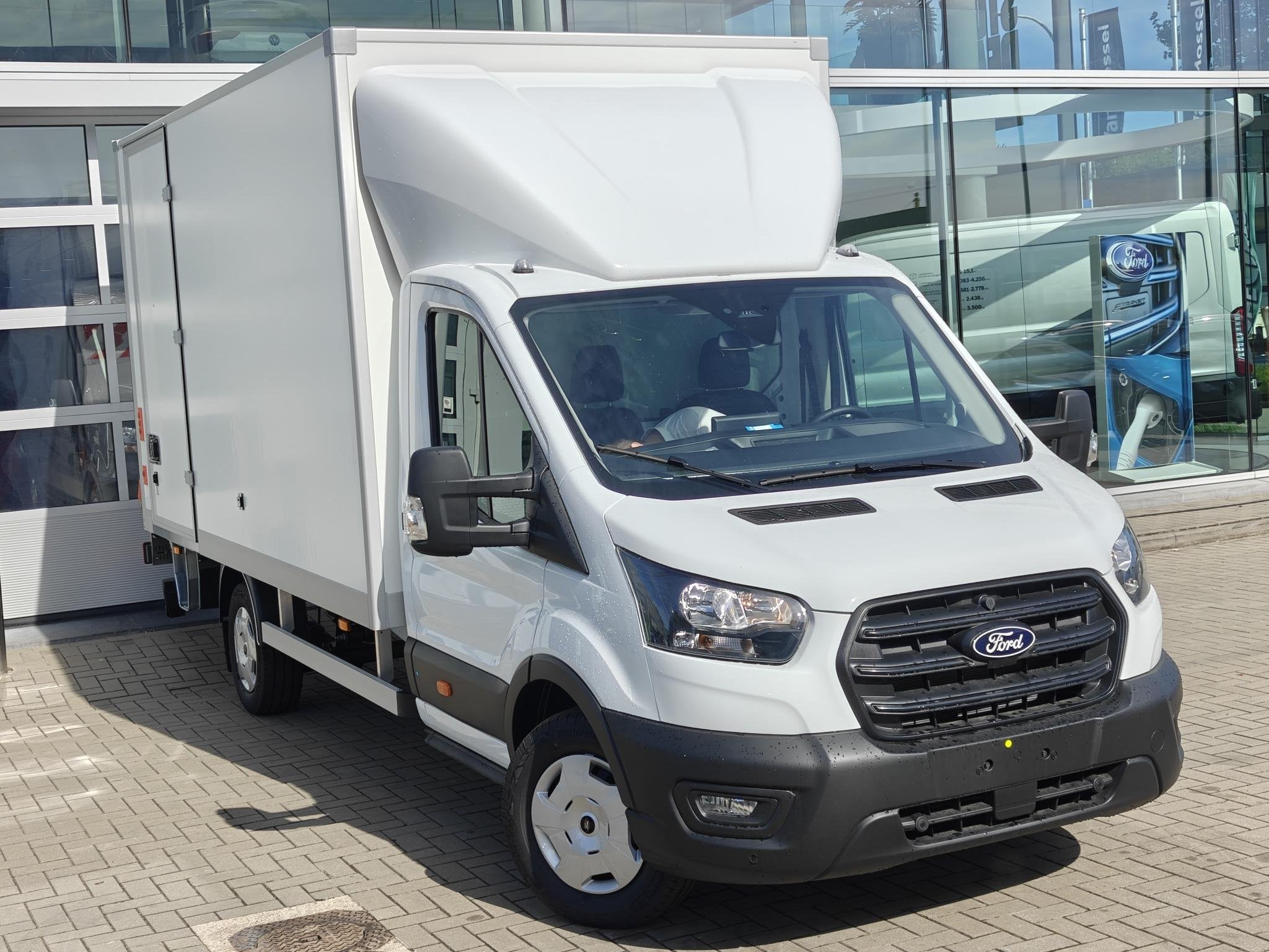 Ford Transit 2T ChassisCabine Meubelbak TRANSIT 2T 350E Tren, Auto's, Wit, Nieuw, 129 pk, Overige carrosserie