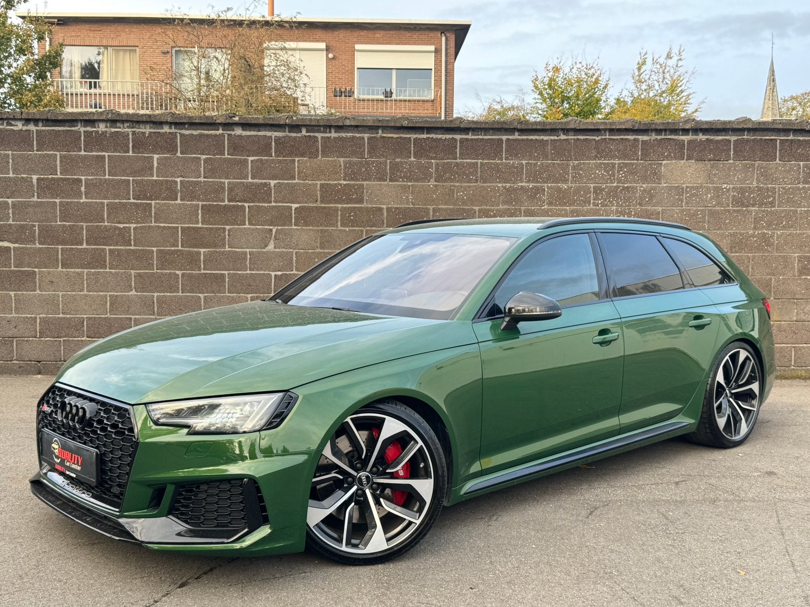 Audi RS4 Sanoma Green 2018 2.9TFSI 450pk Quattro FullOption, Autos, Cuir, Achat, Euro 6, Entreprise