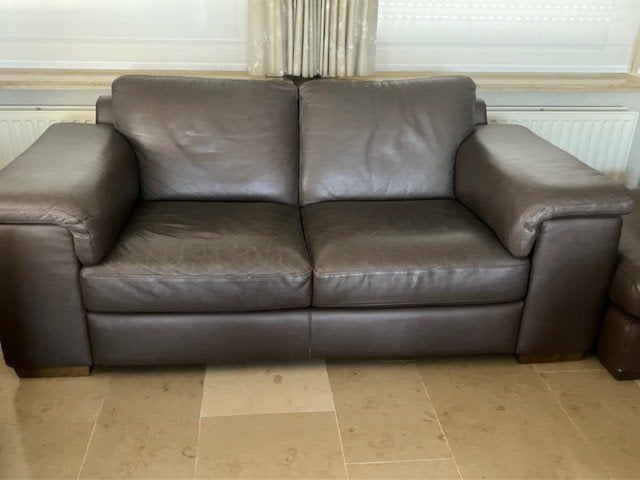 Lederen salon Natuzzi, Huis en Inrichting, Zetels | Complete zithoeken, Ophalen, Gebruikt, Leer