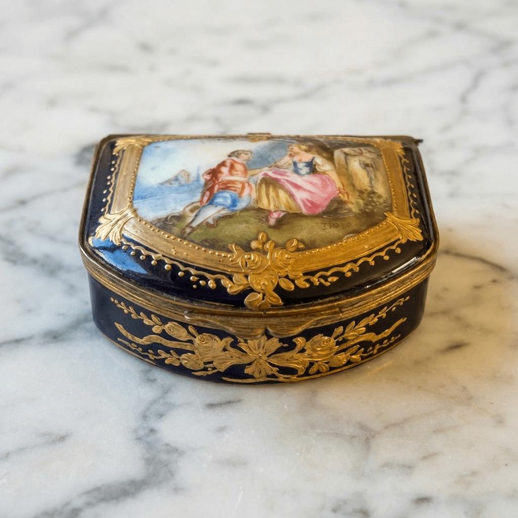 Ravissante Boîte à Bijoux en Porcelaine de Style Sèvres, Ophalen of Verzenden