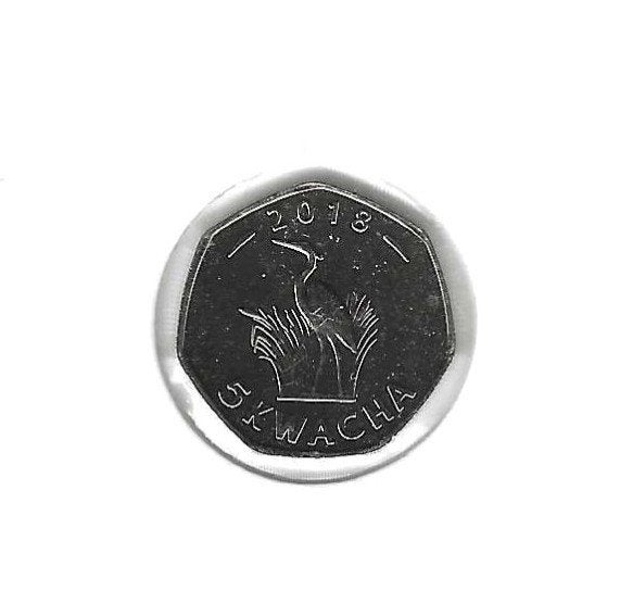 Malawi, 5 Kwacha 2018., Postzegels en Munten, Ophalen of Verzenden, Overige landen, Losse munt