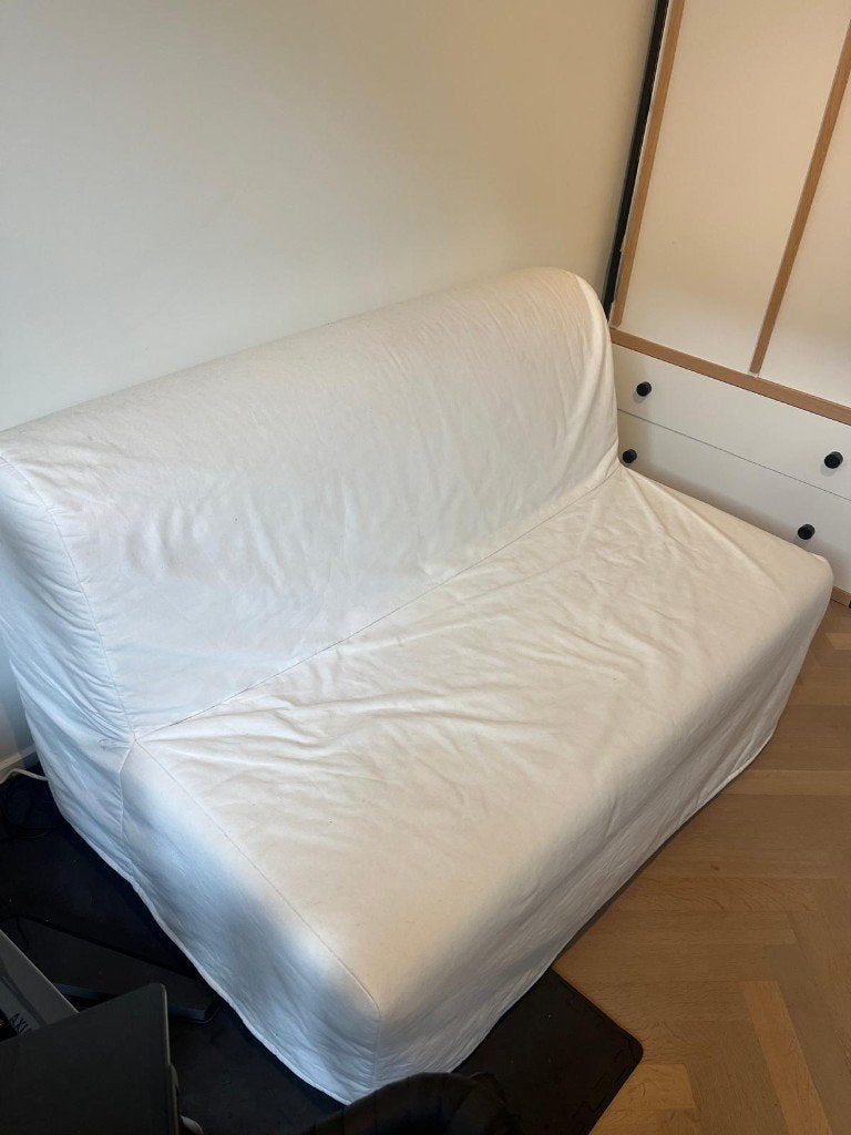 Zetelbed Ikea - LYCKSELE LÖVÅS, Ophalen, Gebruikt, Wit, 140 cm
