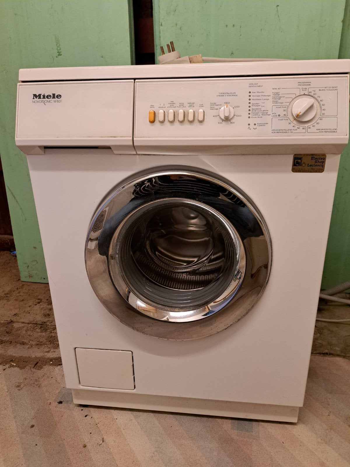 Lave-linge, Enlèvement