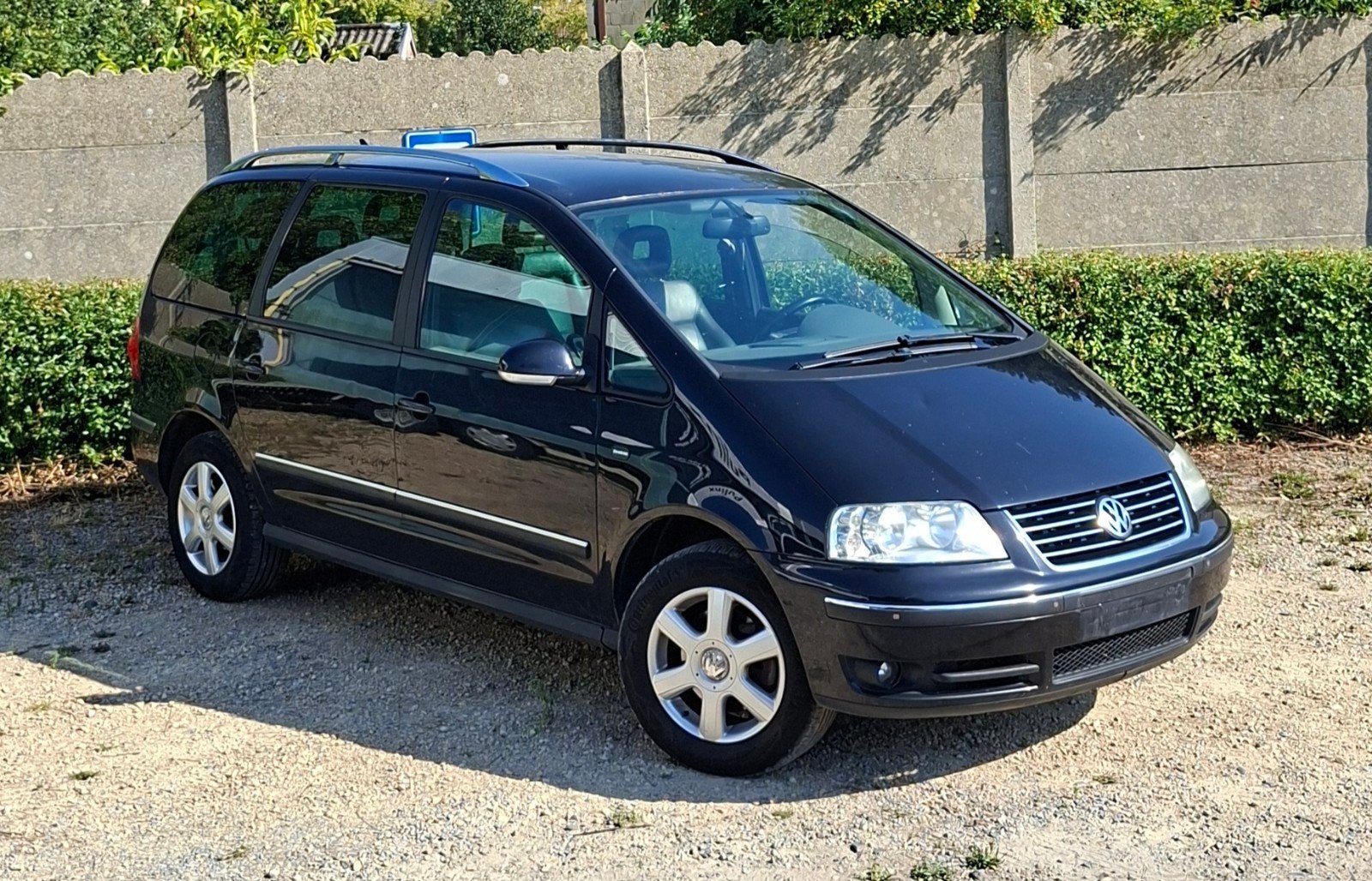 Volkswagen Sharan 2.0 TDi 2007, Autos, Cuir, Achat, 7 places, Noir