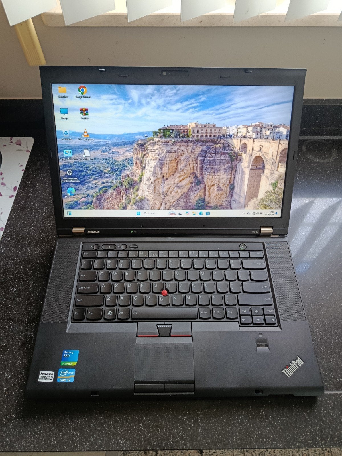 Lenovo thinkpad 15 inch i7 laptop met windows 11, Ophalen