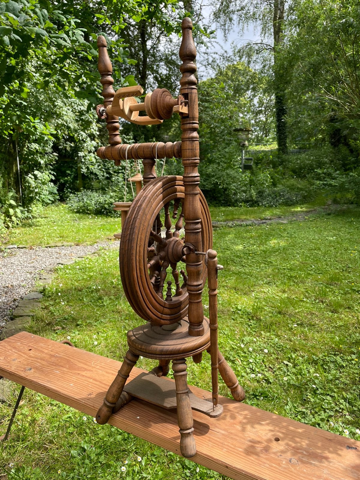 Spinnewiel, Hobby en Vrije tijd, Spinnewielen en Spinnen, Ophalen, Gebruikt, Spinnewiel
