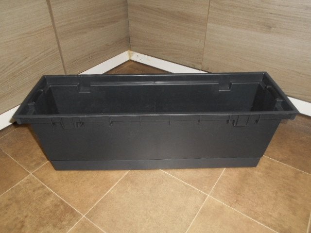 Nieuwe bloembak - zwart, Ophalen, Nieuw, Rechthoekig, Kunststof
