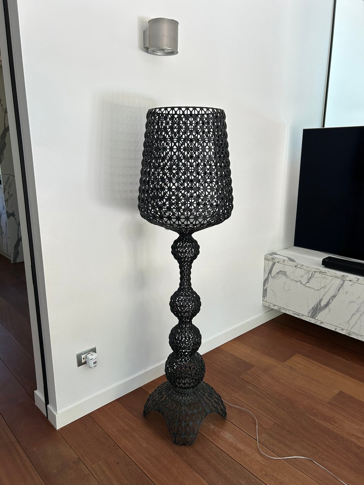 Kartell Kabuki vloerlamp zwart, Huis en Inrichting, Ophalen, Zo goed als nieuw