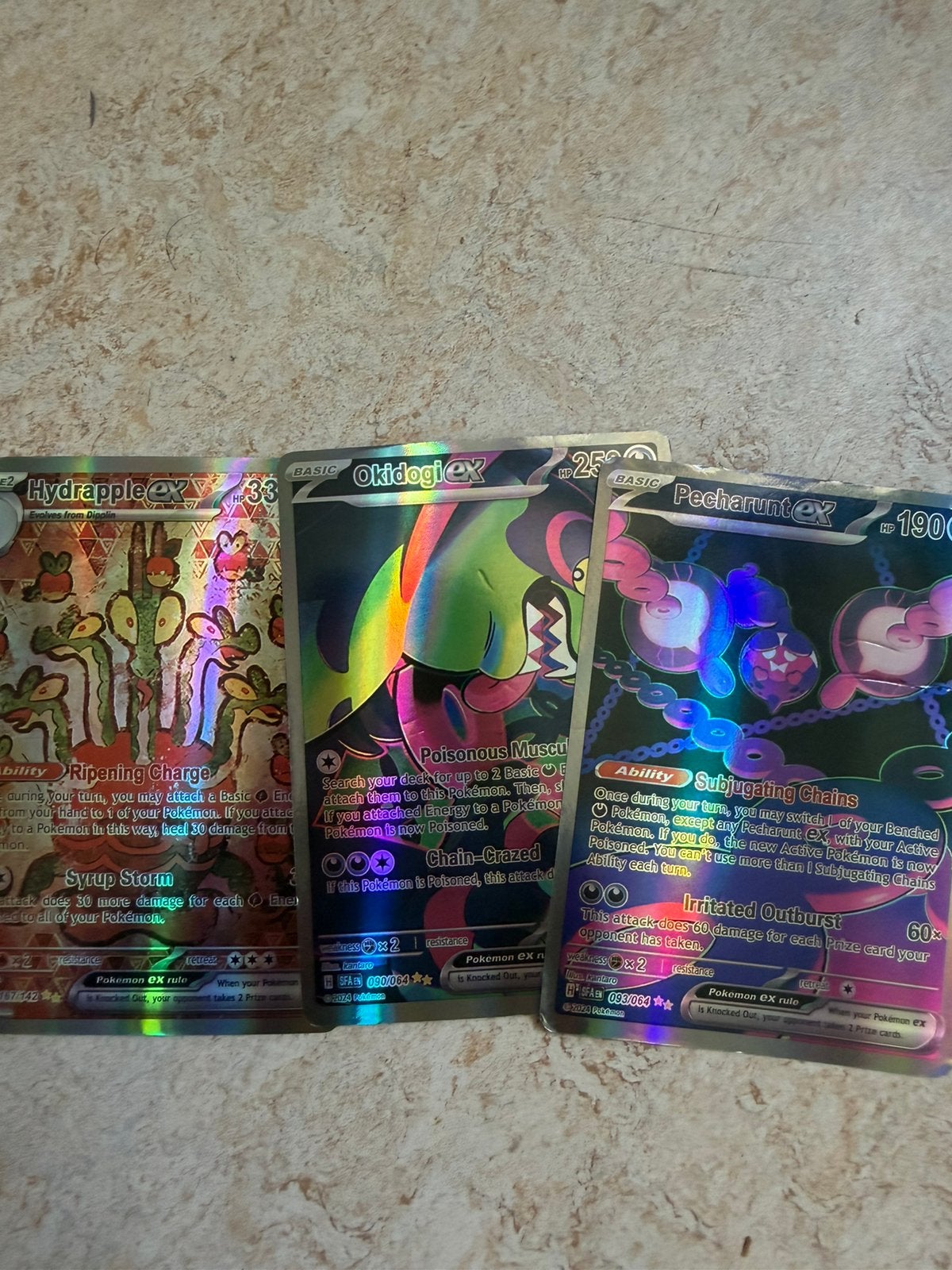 Pokemon kaart,  3 zeldzame kaarten, Ophalen, Zo goed als nieuw