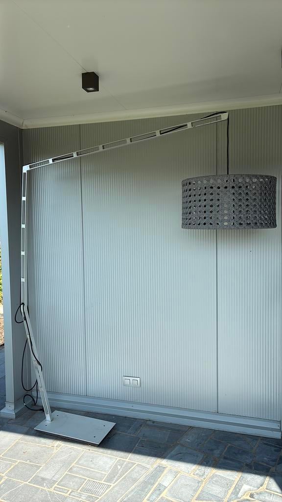 Buitenlamp staanlamp, Ophalen, Inox, Gebruikt, Netvoeding