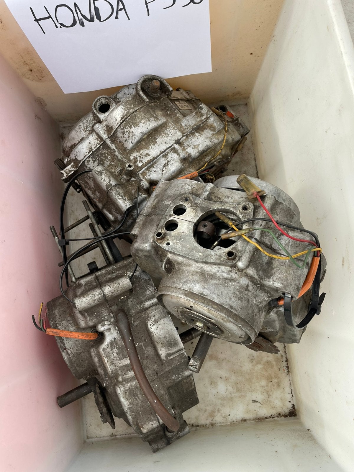 Motorblokken honda ps50, Enlèvement