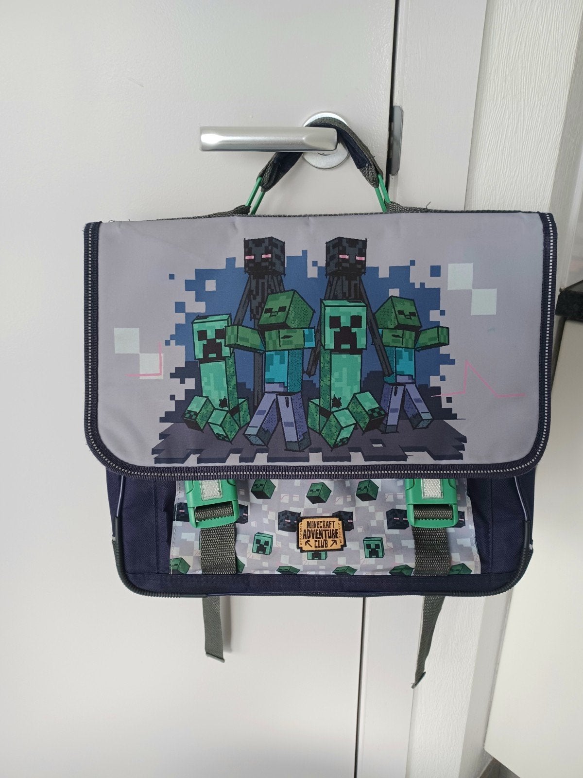 Minecraft schooltas boekentas lagere school, Enlèvement, Utilisé, Porte-documents ou Cartable