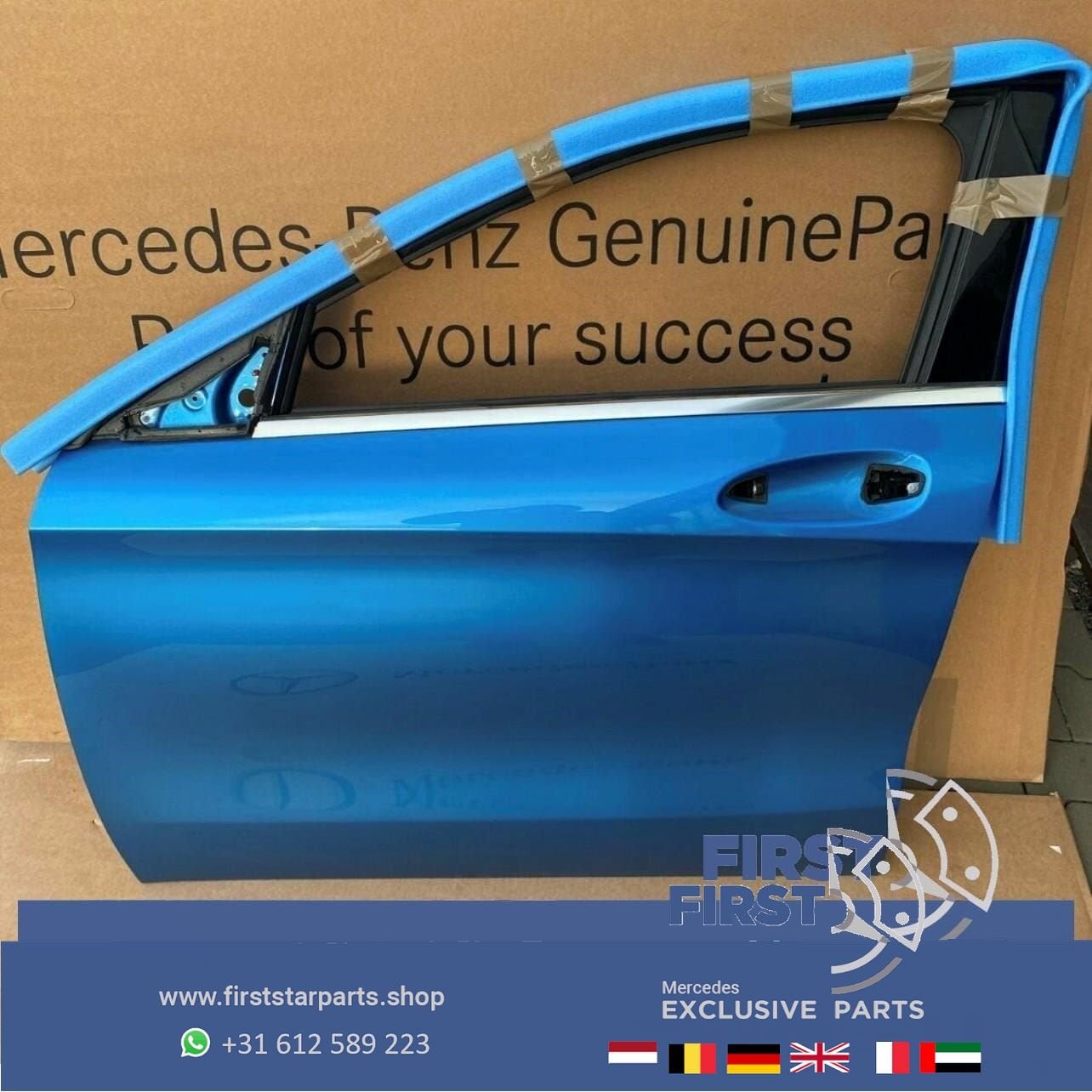 W156 deur LINKS portier Mercedes GLA 2013-2019 BLAUW Mercede, Utilisé, Porte, -, Enlèvement ou Envoi