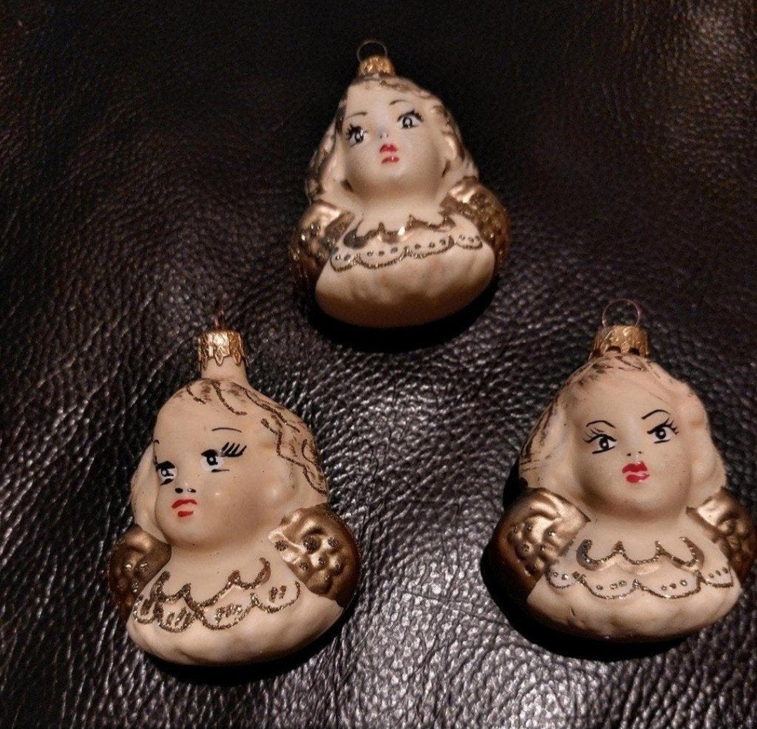 3 handgemaakte kerstballen, Diversen, Ophalen of Verzenden, Gebruikt