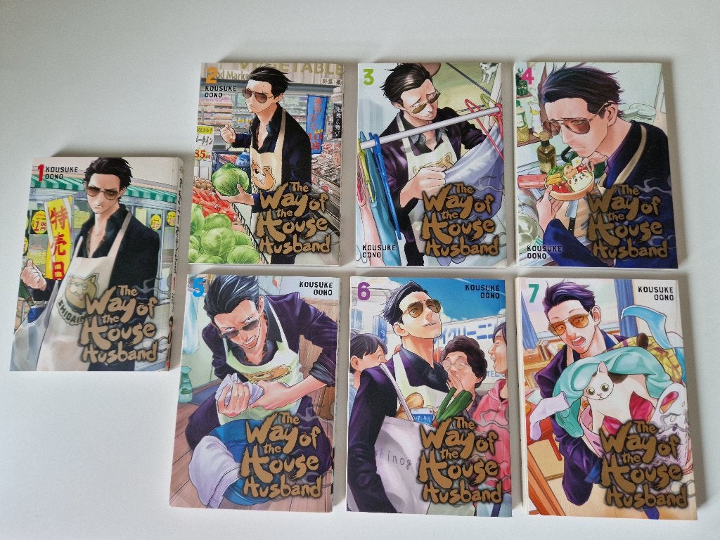 Manga: The Way of the Househusband vol. 1 - 7 Engels, Boeken, Kousuke Oono, Ophalen of Verzenden, Zo goed als nieuw, Japan (Manga)