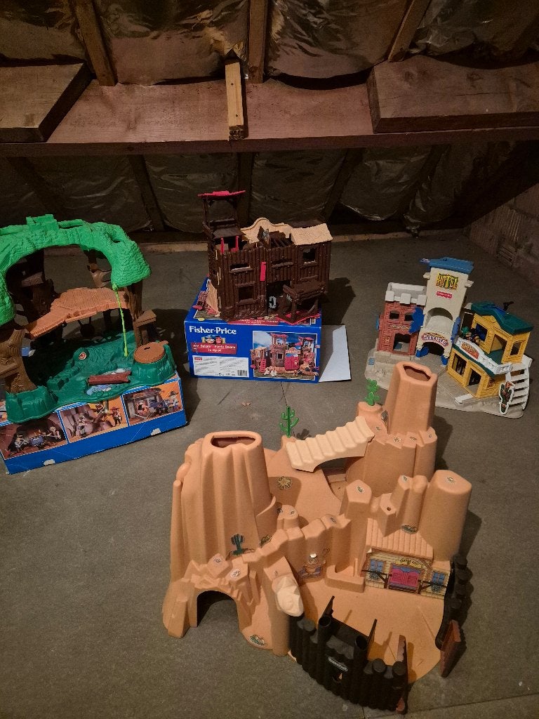 Vintage fisherprice en playmobil, Ophalen, Gebruikt