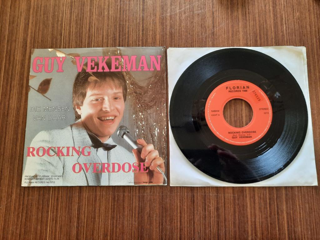 Guy Vekeman.Rocking overdose/Die mensen van daar., Ophalen of Verzenden