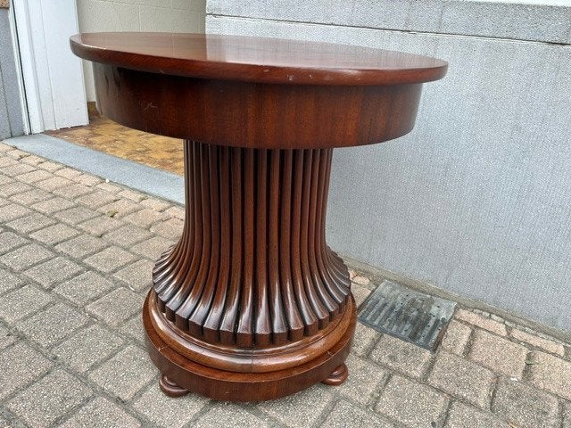 Rond Art Deco salontafeltje mahonie, Antiek en Kunst, Ophalen