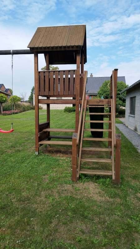 Houten speelhuisje, Kinderen en Baby's, Ophalen, Gebruikt