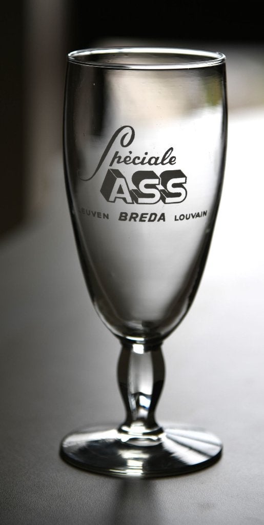 Prachtige set  bierglazen Brouwerij Breda Leuven, Ophalen, Frisdrankglas