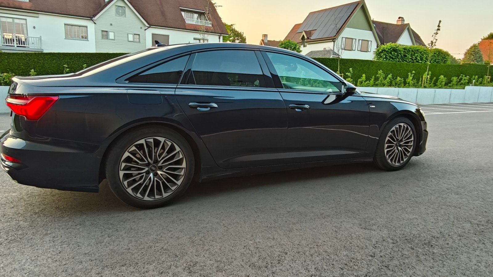 Audi A6 Limousine, S-Line, Shadow Line, Auto's, Audi, Automaat, Euro 6, Blauw, Leder