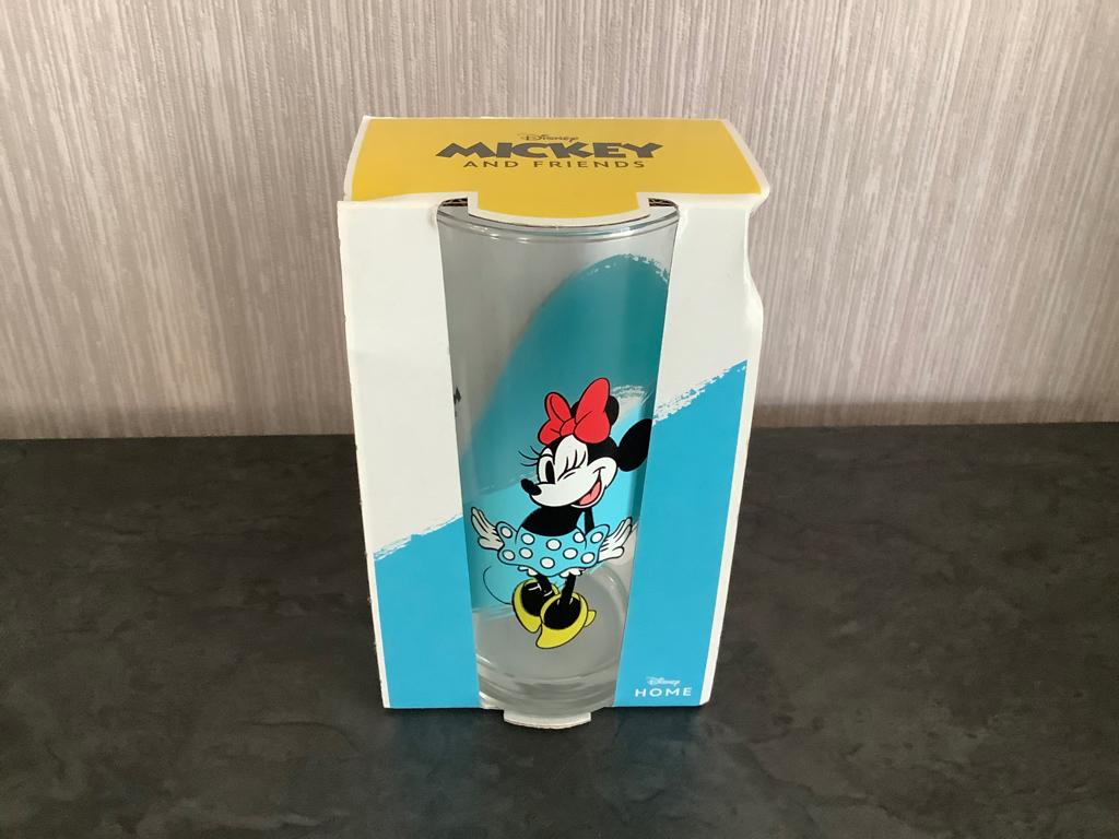 Verre à eau Disney Minnie Mouse (Nouveau) (14 cm), Enlèvement ou Envoi, Autres personnages, Neuf, Service