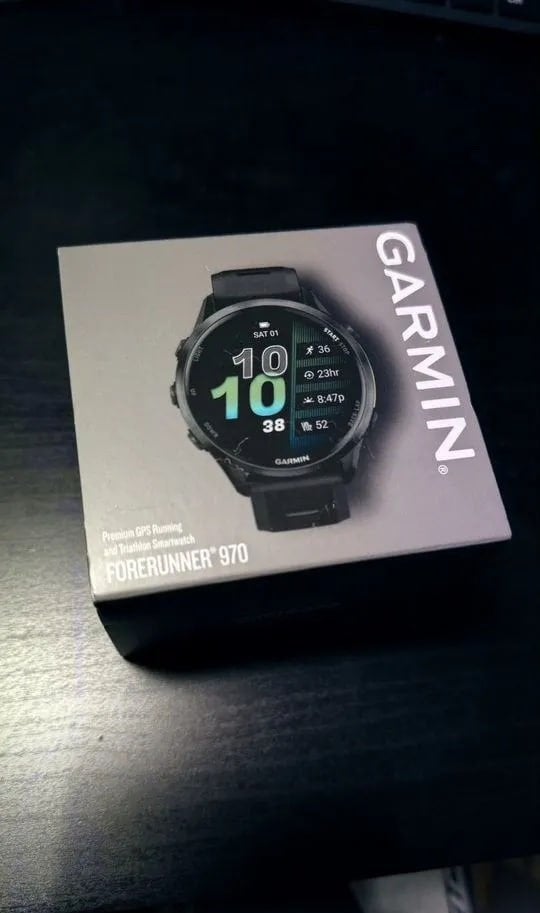 Garmin Forerunner 970, nieuw, Handtassen en Accessoires, Zwart, Nieuw, Ophalen of Verzenden, Waterdicht