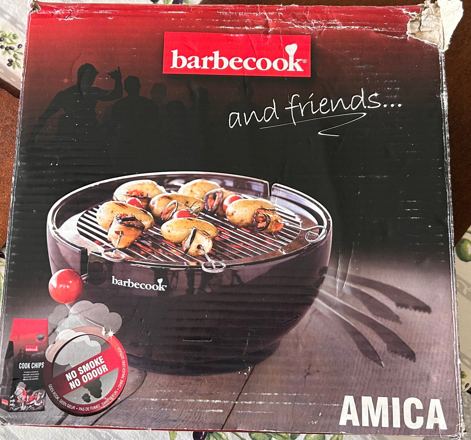 Barbecook Amica tafelbarbecue – compleet in doos, Tuin en Terras, Ophalen of Verzenden, Zo goed als nieuw