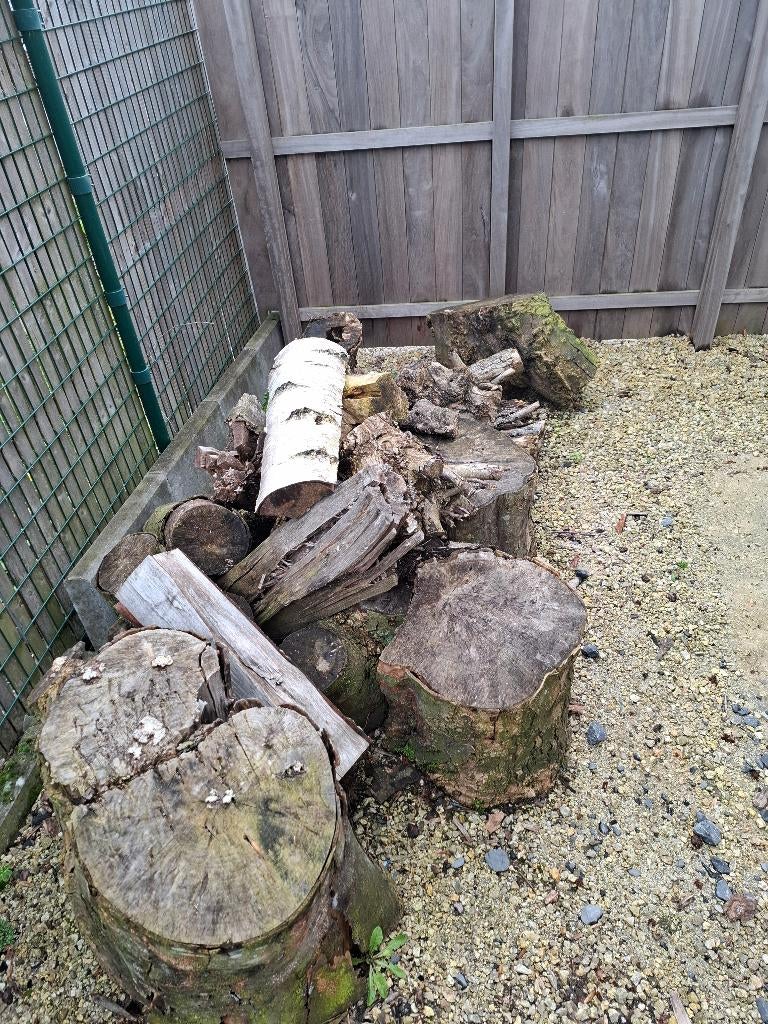 Grote stronken hout, Tuin en Terras, Ophalen, Overige houtsoorten, Blokken