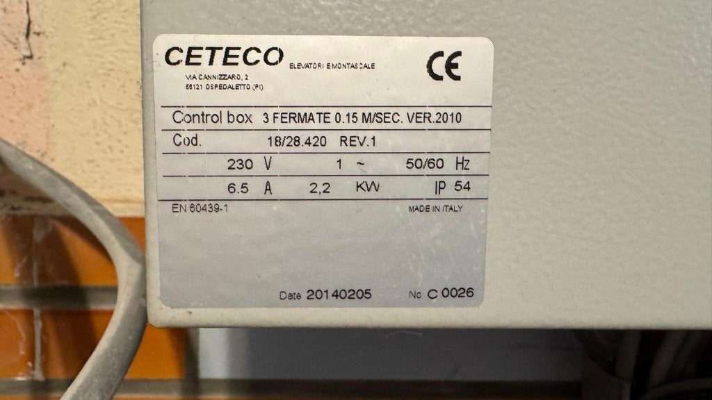 moteur d'ascenseur et son tableau électrique, Bricolage & Construction, Enlèvement, Utilisé, Moteur électrique