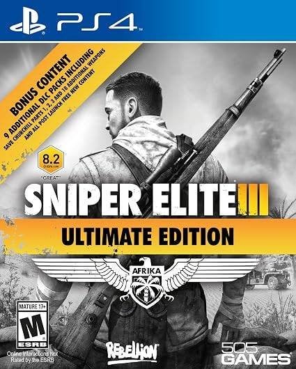 PS4- Sniper Elite III - Ultimate Edition (Nieuwstaat), Shooter, 1 joueur, Comme neuf, Un ordinateur