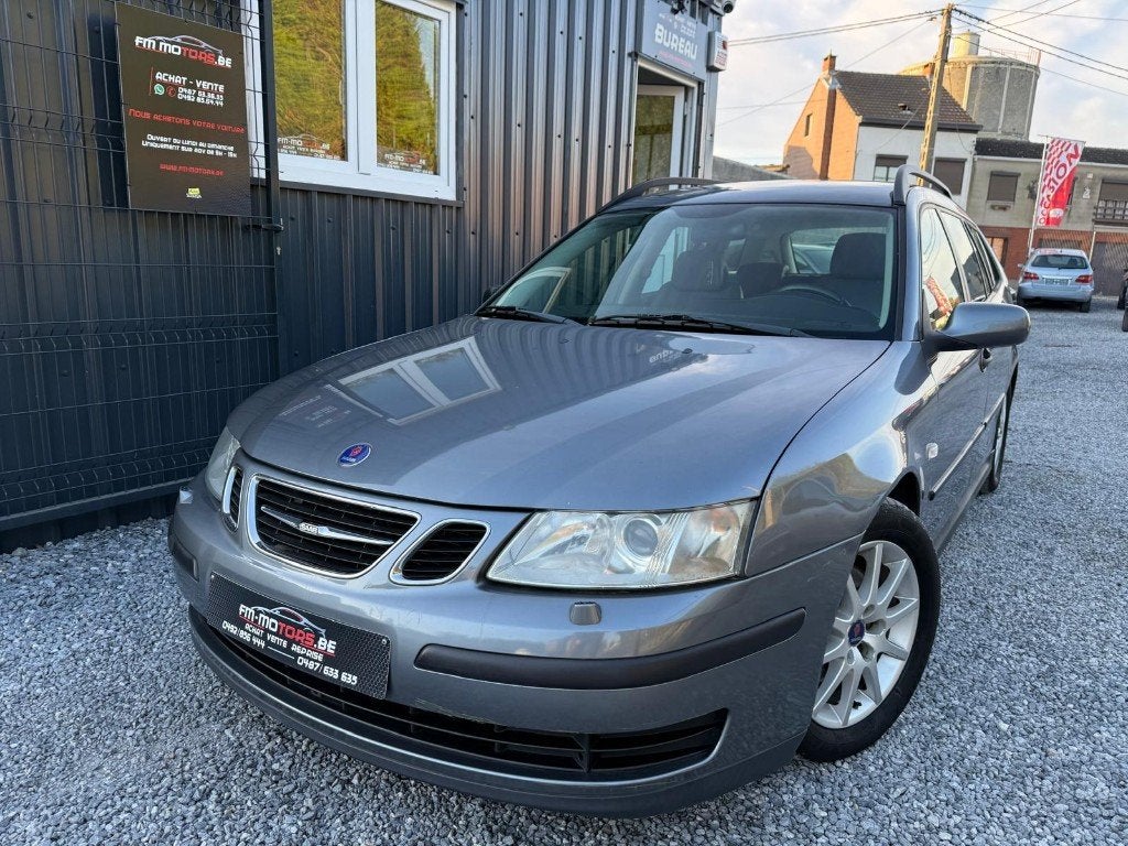 Saab 9-3 SW 1.9 TiD Business / GPS - Xenon - Cuir - Cruise, Autos, Cuir, Argent ou Gris, 110 kW, Entreprise