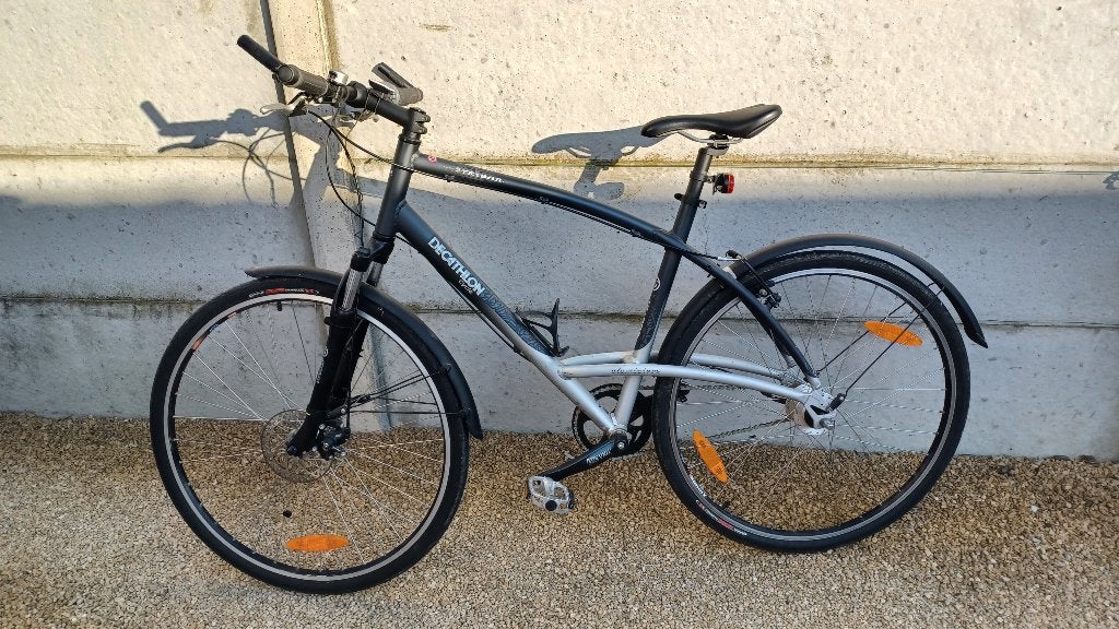 Decathlon Triban 5 Road citybike fiets, Fietsen en Brommers, Fietsen | Racefietsen, Zo goed als nieuw, Heren, Overige merken, Minder dan 10 versnellingen