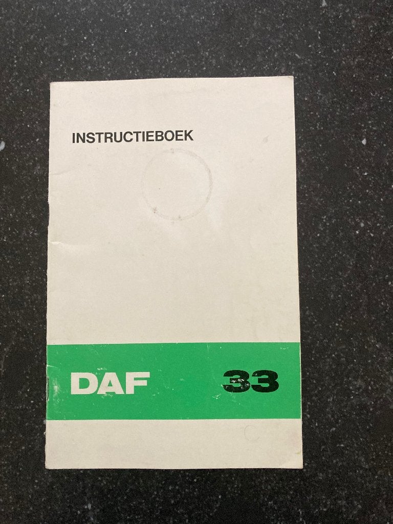 instructieboek auto, Ophalen of Verzenden