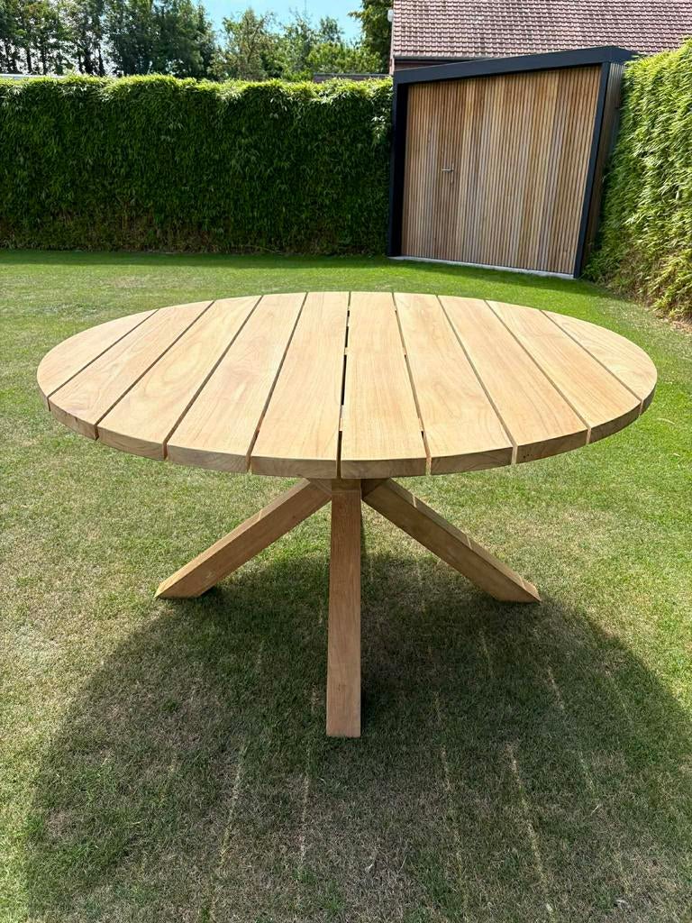 Tuintafel in teak ((Bristol)), Tuin en Terras, Ophalen, Zo goed als nieuw