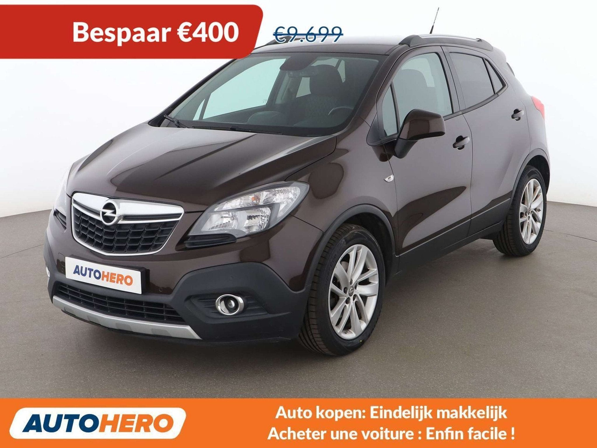 Opel Mokka 1.6 Edition (bj 2016), Auto's, Voorwielaandrijving, Stof, Gebruikt, Zwart