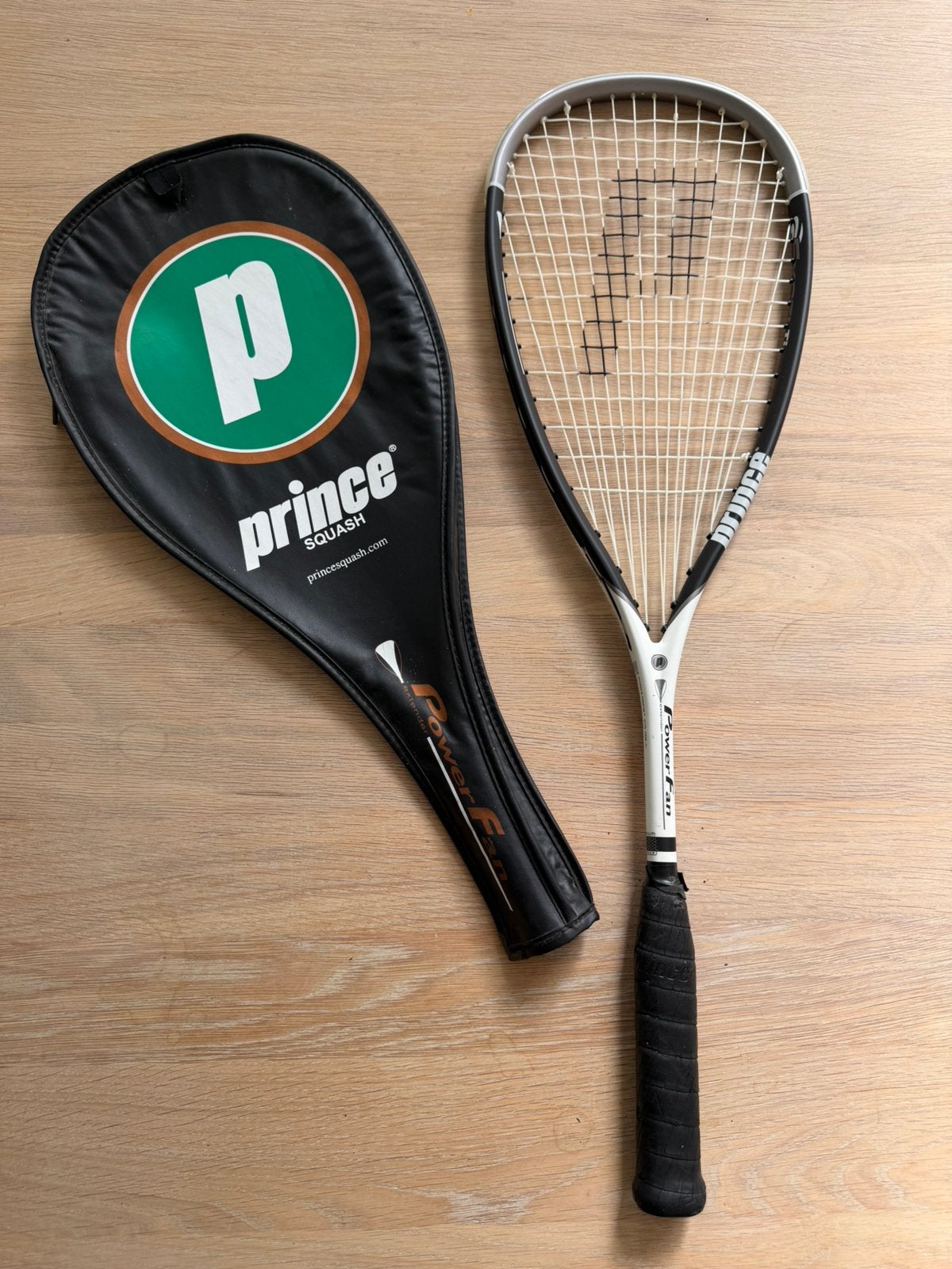 Prince Extender Power Fan titanium, Sport en Fitness, Ophalen, Zo goed als nieuw, Racket