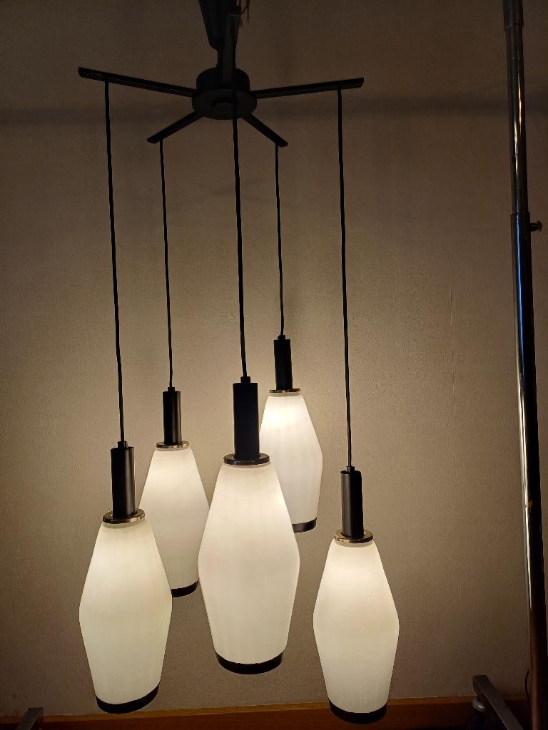 Vintage hanglamp, Ophalen, 50 tot 75 cm, Vintage, Zo goed als nieuw