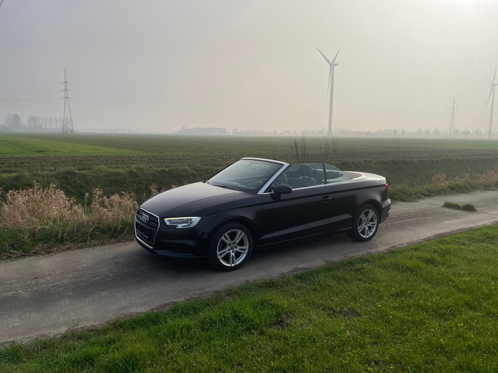 Audi A3 Cabrio, Auto's, Audi, 4 cilinders, Cabriolet, Zwart, Leder