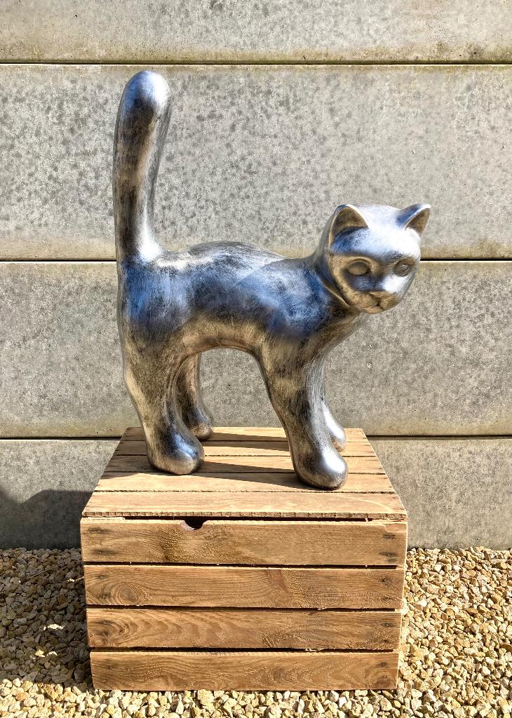 Beeld kat / poes H68cm WEG = WEG, Tuin en Terras, Ophalen, Nieuw, Overige materialen, Dierenbeeld