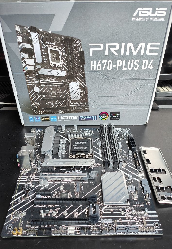 Asus Prime H670 Plus D4 for intel cpu, Informatique & Logiciels, Cartes mères, LGA 1700, Enlèvement ou Envoi, DDR4, Comme neuf