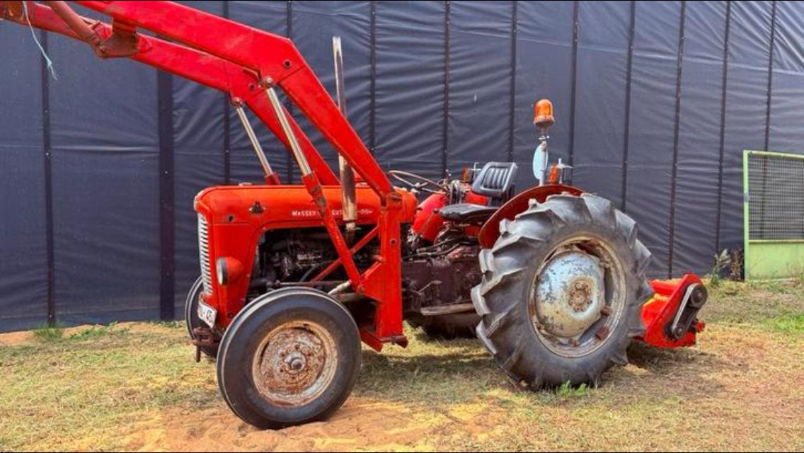 Massey Ferguson met frontlader, Ophalen, Tot 2500, Oldtimer, Tot 80 Pk