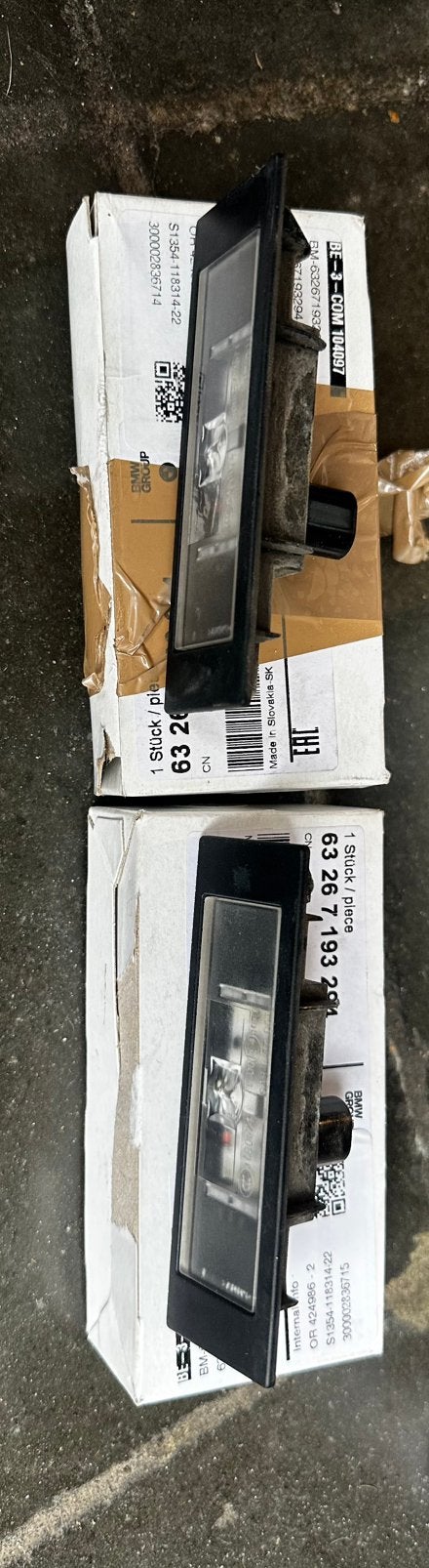 Eclaire plaque LED BMW serie 1 et 2 F, Enlèvement, BMW